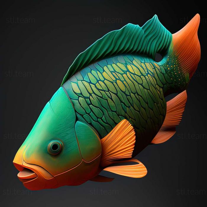 Cichlid parrot fish